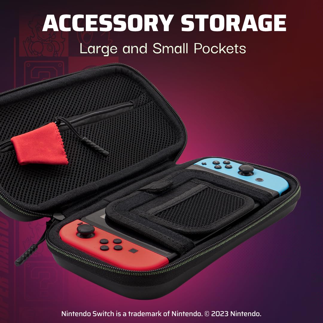 Étui de voyage PDP Plus GLOW Super Icon Étui de voyage Nintendo Switch Étui de voyage PDP Plus GLOW Super Icon Étui de voyage Nintendo Switch